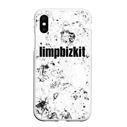 Чехол iPhone XS Max матовый Limp Bizkit dirty ice, цвет: 3D-белый