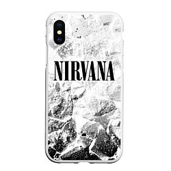 Чехол iPhone XS Max матовый Nirvana white graphite