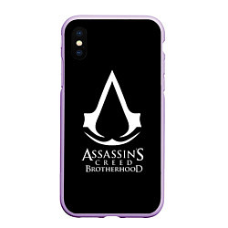 Чехол iPhone XS Max матовый Assassins Creed brotherhood, цвет: 3D-сиреневый