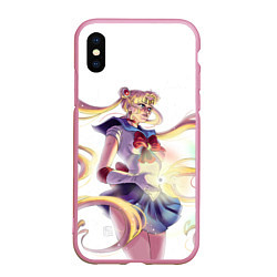 Чехол iPhone XS Max матовый Сейлор Мун Sailor Moon, цвет: 3D-розовый