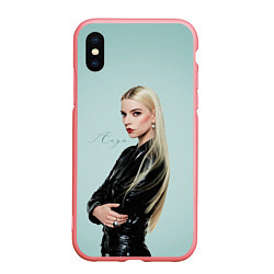 Чехол iPhone XS Max матовый Anya Taylor - Joy - actress, цвет: 3D-баблгам