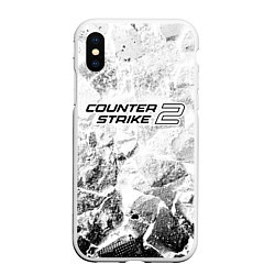 Чехол iPhone XS Max матовый Counter-Strike 2 white graphite