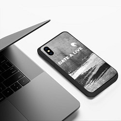 Чехол iPhone XS Max матовый Date A Live - grey gradient посередине, цвет: 3D-черный — фото 2