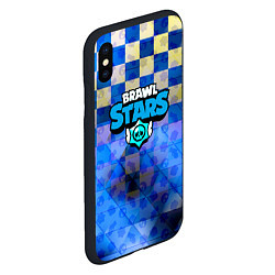 Чехол iPhone XS Max матовый Brawl stars текстура, цвет: 3D-черный — фото 2