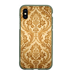 Чехол iPhone XS Max матовый Обои, цвет: 3D-темно-зеленый