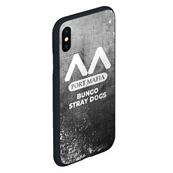 Чехол iPhone XS Max матовый Bungo Stray Dogs - grey gradient, цвет: 3D-черный — фото 2