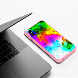 Чехол iPhone XS Max матовый Неоново кислотный огонь, цвет: 3D-баблгам — фото 2