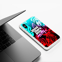 Чехол iPhone XS Max матовый GTA vice city tropic, цвет: 3D-белый — фото 2