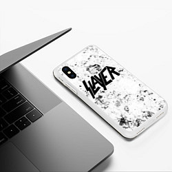 Чехол iPhone XS Max матовый Slayer dirty ice, цвет: 3D-белый — фото 2