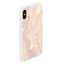 Чехол iPhone XS Max матовый Перламутровый абстракция, цвет: 3D-белый — фото 2