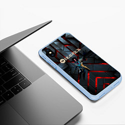 Чехол iPhone XS Max матовый Paradox Deadlock, цвет: 3D-голубой — фото 2