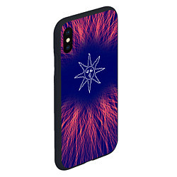 Чехол iPhone XS Max матовый Dark Souls red energy, цвет: 3D-черный — фото 2