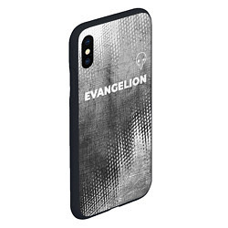 Чехол iPhone XS Max матовый Evangelion - grey gradient посередине, цвет: 3D-черный — фото 2