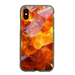 Чехол iPhone XS Max матовый Драгоценный камень