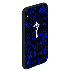 Чехол iPhone XS Max матовый Hellsing blue energy, цвет: 3D-черный — фото 2