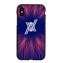 Чехол iPhone XS Max матовый Darling in the FranXX red energy, цвет: 3D-черный