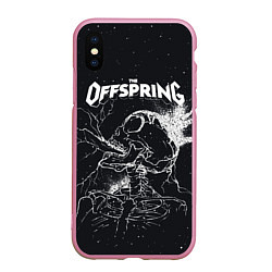 Чехол iPhone XS Max матовый The offspring Supercharged, цвет: 3D-розовый