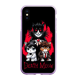 Чехол iPhone XS Max матовый Death meow cats