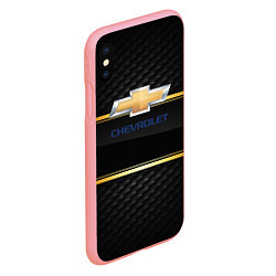 Чехол iPhone XS Max матовый Chevrolet auto steel, цвет: 3D-баблгам — фото 2