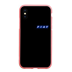 Чехол iPhone XS Max матовый FIAT logo auto, цвет: 3D-баблгам