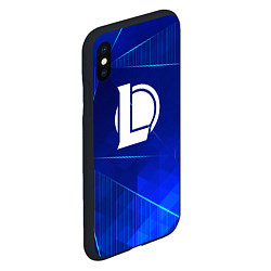 Чехол iPhone XS Max матовый League of Legends blue poly, цвет: 3D-черный — фото 2