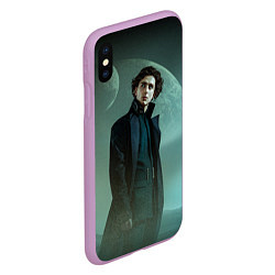 Чехол iPhone XS Max матовый Timothee Chalamet in the desert, цвет: 3D-сиреневый — фото 2