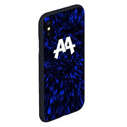 Чехол iPhone XS Max матовый Asking Alexandria blue energy, цвет: 3D-черный — фото 2