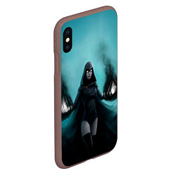 Чехол iPhone XS Max матовый Raven young justice, цвет: 3D-коричневый — фото 2