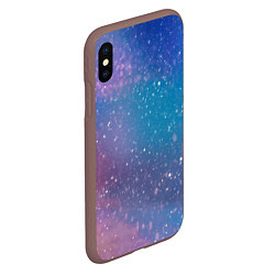 Чехол iPhone XS Max матовый Winter falls gradient, цвет: 3D-коричневый — фото 2