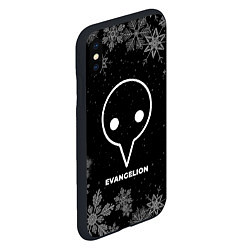 Чехол iPhone XS Max матовый Снежный Evangelion, цвет: 3D-черный — фото 2