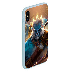 Чехол iPhone XS Max матовый Phantom Lancer, цвет: 3D-голубой — фото 2