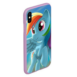 Чехол iPhone XS Max матовый My littlle pony, цвет: 3D-сиреневый — фото 2