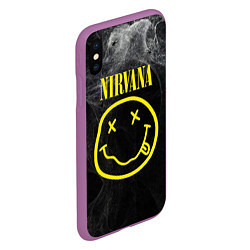 Чехол iPhone XS Max матовый Nirvana Smoke, цвет: 3D-фиолетовый — фото 2