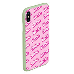 Чехол iPhone XS Max матовый Barbie Pattern, цвет: 3D-салатовый — фото 2