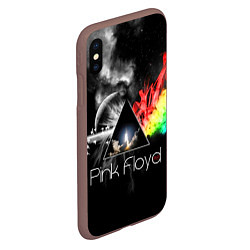 Чехол iPhone XS Max матовый Pink Floyd, цвет: 3D-коричневый — фото 2