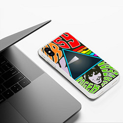 Чехол iPhone XS Max матовый Pink Floyd, цвет: 3D-белый — фото 2