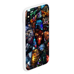 Чехол iPhone XS Max матовый Dota 2: All Pick, цвет: 3D-белый — фото 2