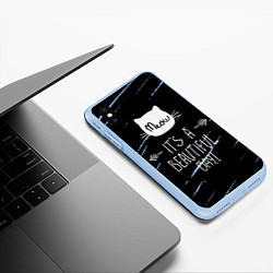 Чехол iPhone XS Max матовый Прекрасный день, цвет: 3D-голубой — фото 2
