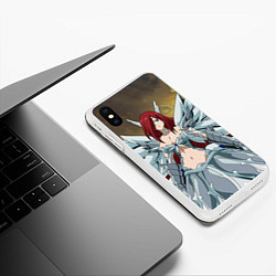 Чехол iPhone XS Max матовый Fairy tail, цвет: 3D-белый — фото 2