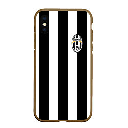 Чехол iPhone XS Max матовый Juventus: Pirlo, цвет: 3D-коричневый