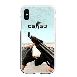 Чехол iPhone XS Max матовый Counter-Strike: De Dust, цвет: 3D-белый