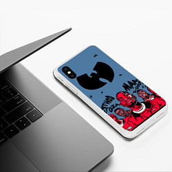 Чехол iPhone XS Max матовый Wu-Tang Clan: Method Man, цвет: 3D-белый — фото 2