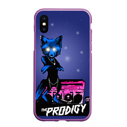 Чехол iPhone XS Max матовый The Prodigy: Night Fox, цвет: 3D-фиолетовый