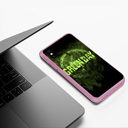 Чехол iPhone XS Max матовый Green Day: Acid Voltage, цвет: 3D-розовый — фото 2