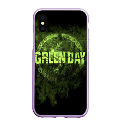 Чехол iPhone XS Max матовый Green Day: Acid Voltage, цвет: 3D-сиреневый