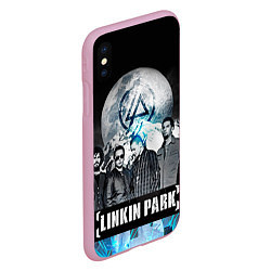 Чехол iPhone XS Max матовый Linkin Park: Moon, цвет: 3D-розовый — фото 2