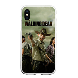 Чехол iPhone XS Max матовый The Walking Sheriff, цвет: 3D-белый