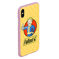 Чехол iPhone XS Max матовый Fallout 4: Pip-Boy, цвет: 3D-розовый — фото 2