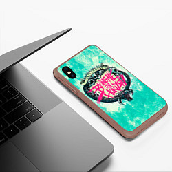 Чехол iPhone XS Max матовый BMTH: Sempiternal, цвет: 3D-коричневый — фото 2