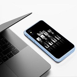 Чехол iPhone XS Max матовый The Beatles: Man's, цвет: 3D-голубой — фото 2